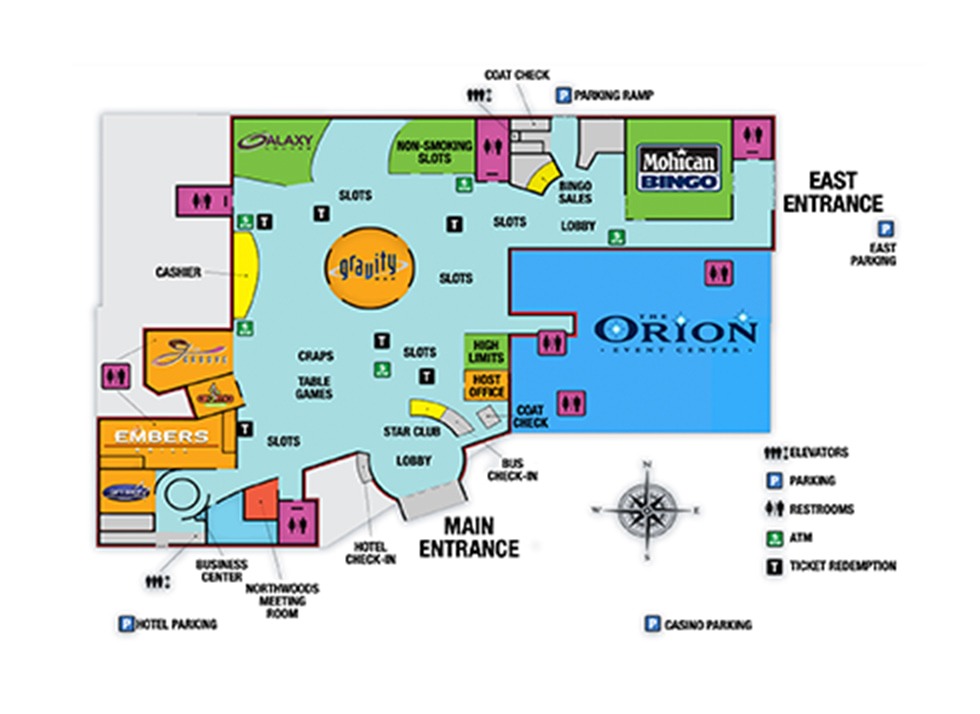 North Star Casino and Resort property map