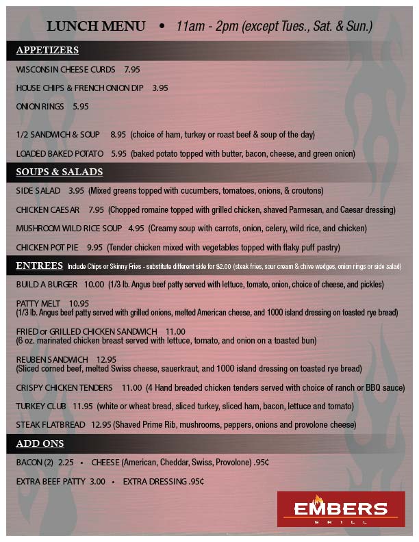 Embers Grill North Star Mohican Casino Resort